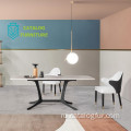 Современный скандинавский простой дизайн, мебель для столовой, мраморная поверхность, обеденный стол